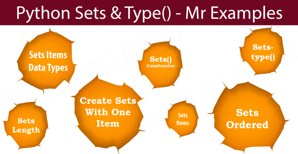 Python Sets & Type Mr Examples