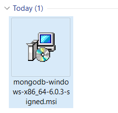 install mongodb setup downloaded