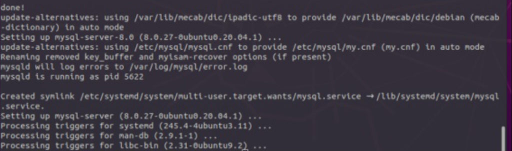 install mysql on ubuntu step 3