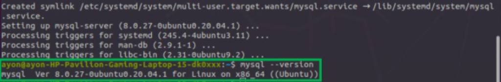 install mysql on ubuntu step 4