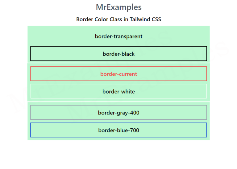 Tailwind Border Color Quick Guide With Examples