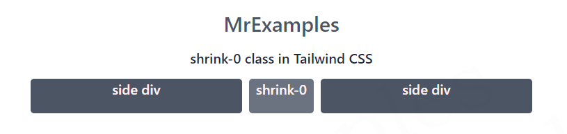 Tailwind Flex Shrink