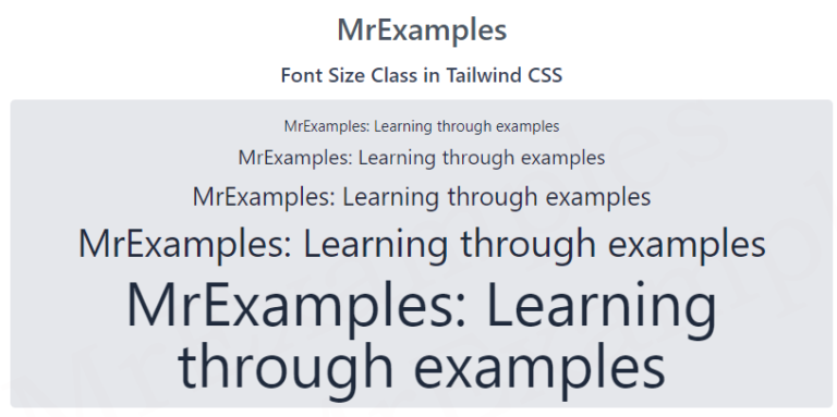 Tailwind Font Size - Quick Guide With Examples