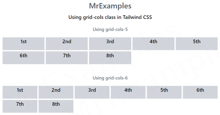 Grid Template Columns In Tailwind Mr Examples