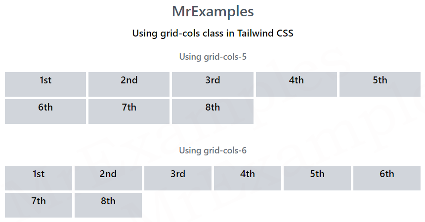 Grid Template Columns In Tailwind