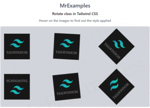 Tailwind Rotate - Mr Examples